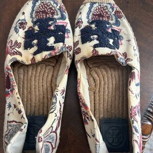 Tory Burch Floral Espadrille Flats